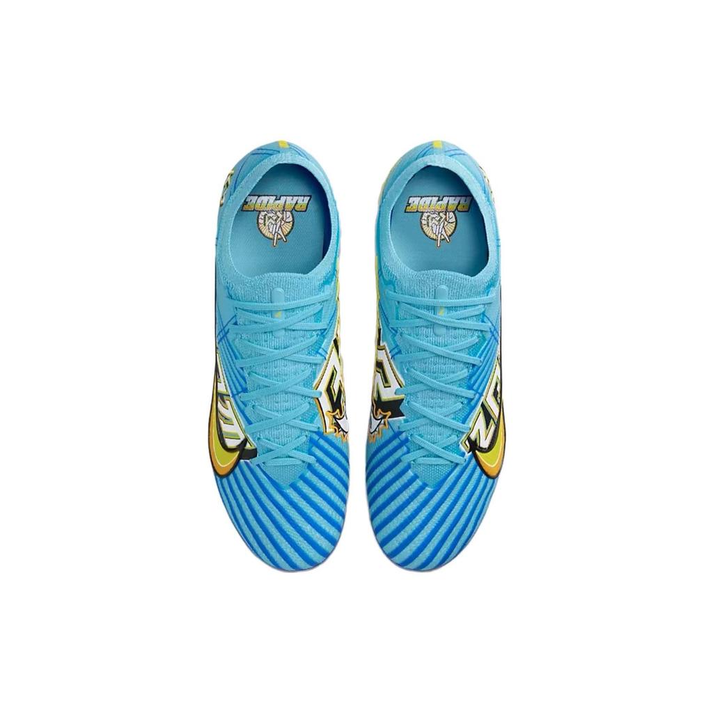 Kylian Mbappé x Nike Zoom Mercurial Vapor 15 Elite FG Motivation Pack Heren Sneakers Blauw Baltisch-Blauw Wit DR9996-400