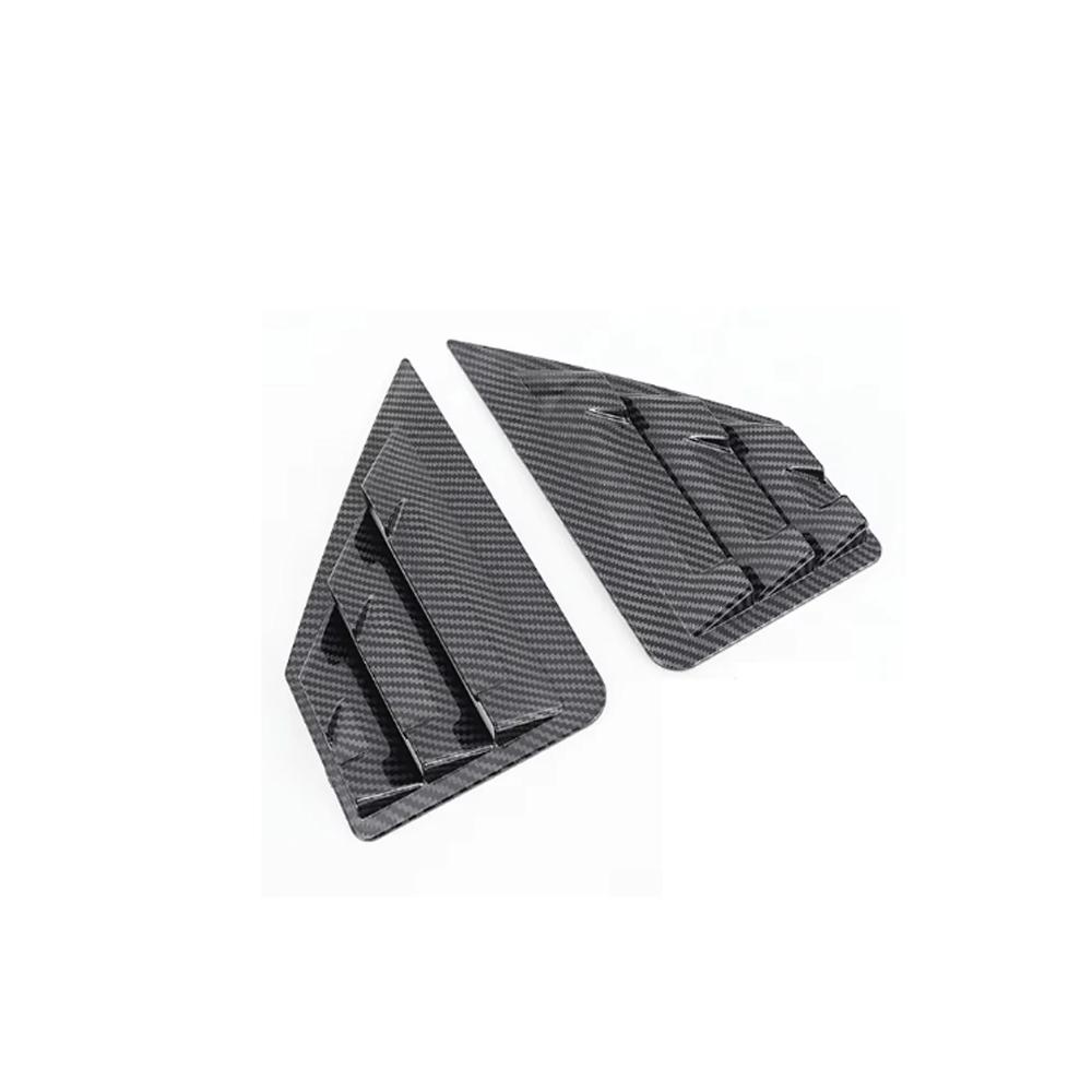 ABS Rear Window Cover Stickers Triangular Shutter Trim Car Accessories For Toyota C-HR CHR 2016 -