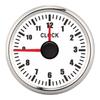 2in Universal 0‑12 Hourmeter Clock Instrument Panel Gauges Display Red Backlight 12V/24V for Car Boat Yacht 52mm Clock Gauge