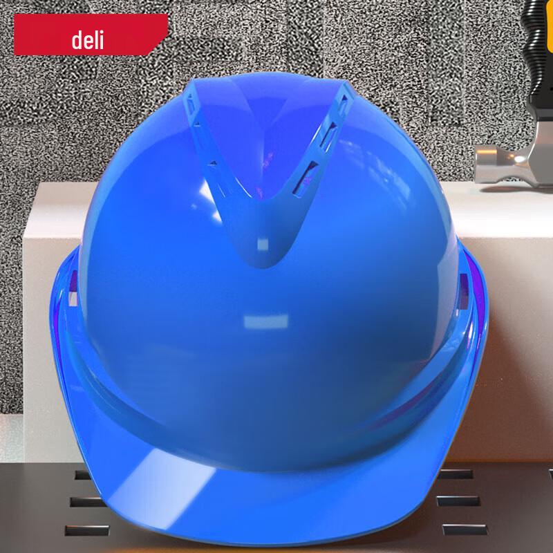Deli DL525022 Outdoor Work PE Safety Helmet
