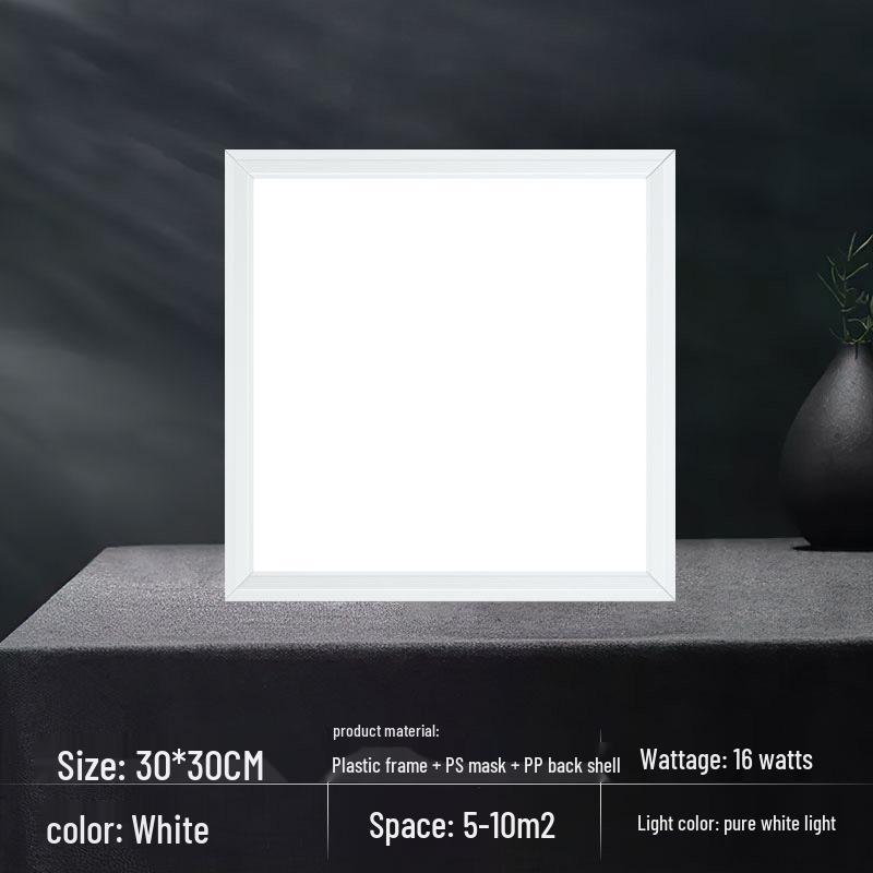 

Встраиваемый светодиодный потолочный светильник для кухни, ванной комнаты и туалета - Алюминиевый светильник с плоской панелью