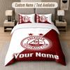 Aberdeen FC Design Bettwäsche-Set Benutzerdefinierter Text 1 Bettbezug & 2 Kissenbezüge