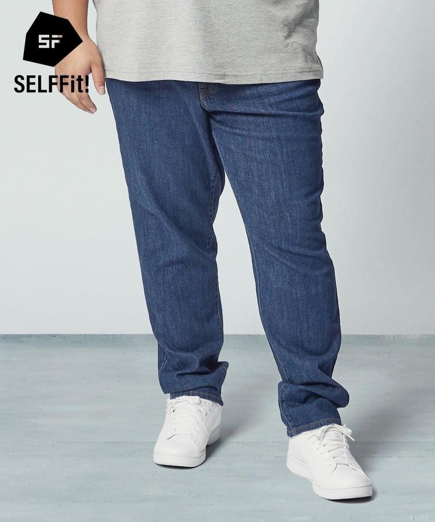 Nissen Slim Stretch Denim Jeans Dark Size 94 Men's (75cm Inseam), Blue,