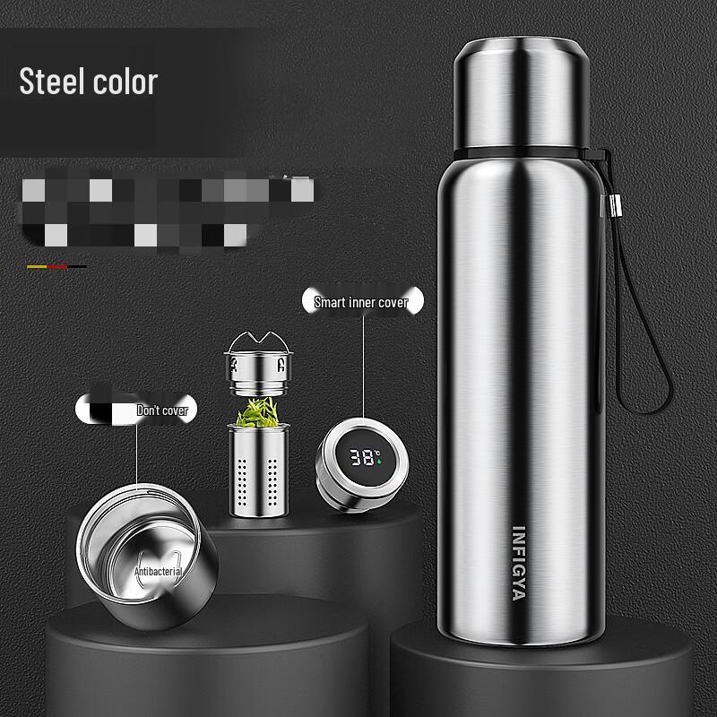 Portable Smart Temperature Display Tea Infuser Thermal Mug