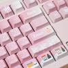 Christmas Gift Keycap 152Keyspbt Sublimation Cherry Pbt L-Shaped Enter Key 2.25/2.75U/7U Space Bar Pink Full Set Of Keycaps