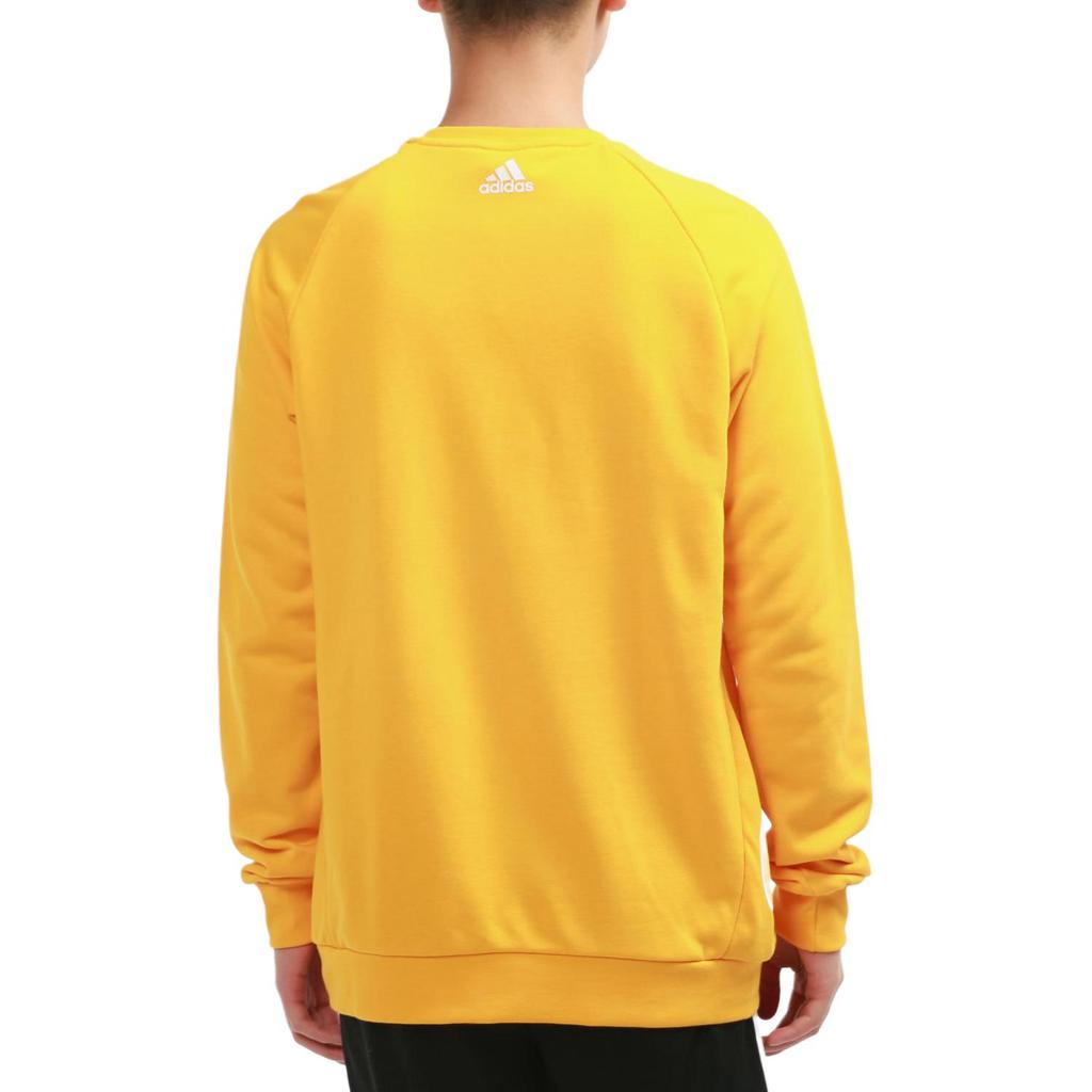 Adidas Sweatshirts Men's Yellow Crew Neck Moderate Regular HB5088