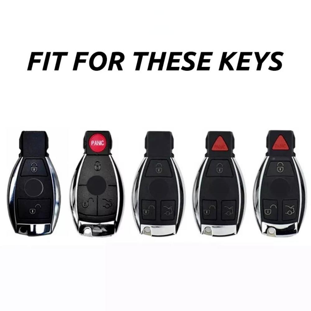 PC+TPU Car Remote Key Fob Full Cover Case Holder for Mercedes Benz A B C E S CLS CLK CLA SLK W203 W205 W210 W211 AMG Accessories