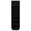 VidaXL Armoire à chaussures Noir 34x30x105 cm Bois de pin massif 813559