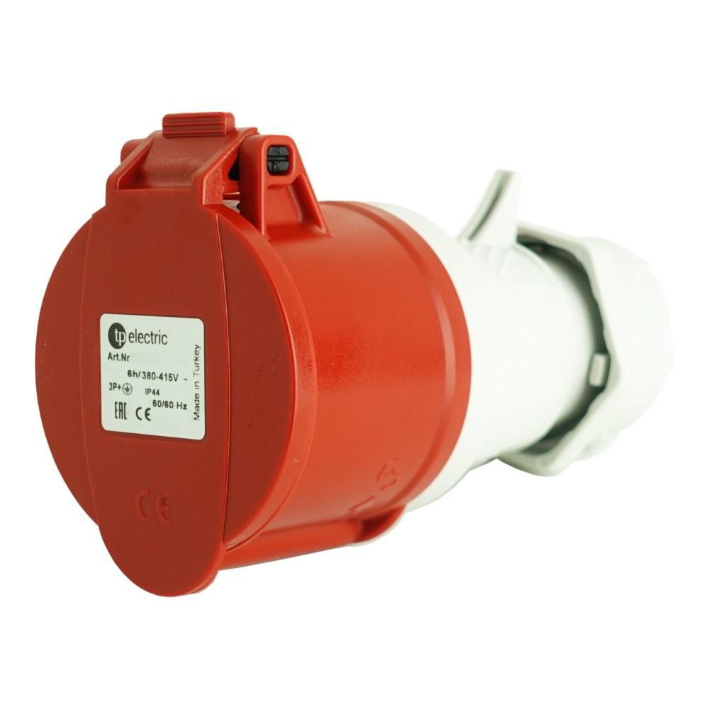Portable Power Socket Cee 4P 32A 400V Ip44 Industrial