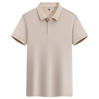Men Polo Shirt Short Sleeve Pure Color Tops Fashion Polyester Breathable Comfortable Polos Shirts