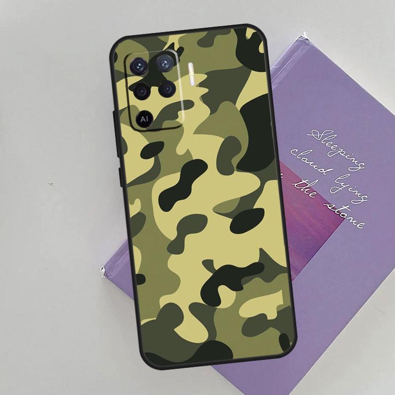 

Camo Camouflage Pattern Phone Case For Oppo A74 A53 A54 A94 A15 A16 A17 A52 A72 A76 A96 A57S A58 A78 A98 Back Cover OPPO A94 5G
