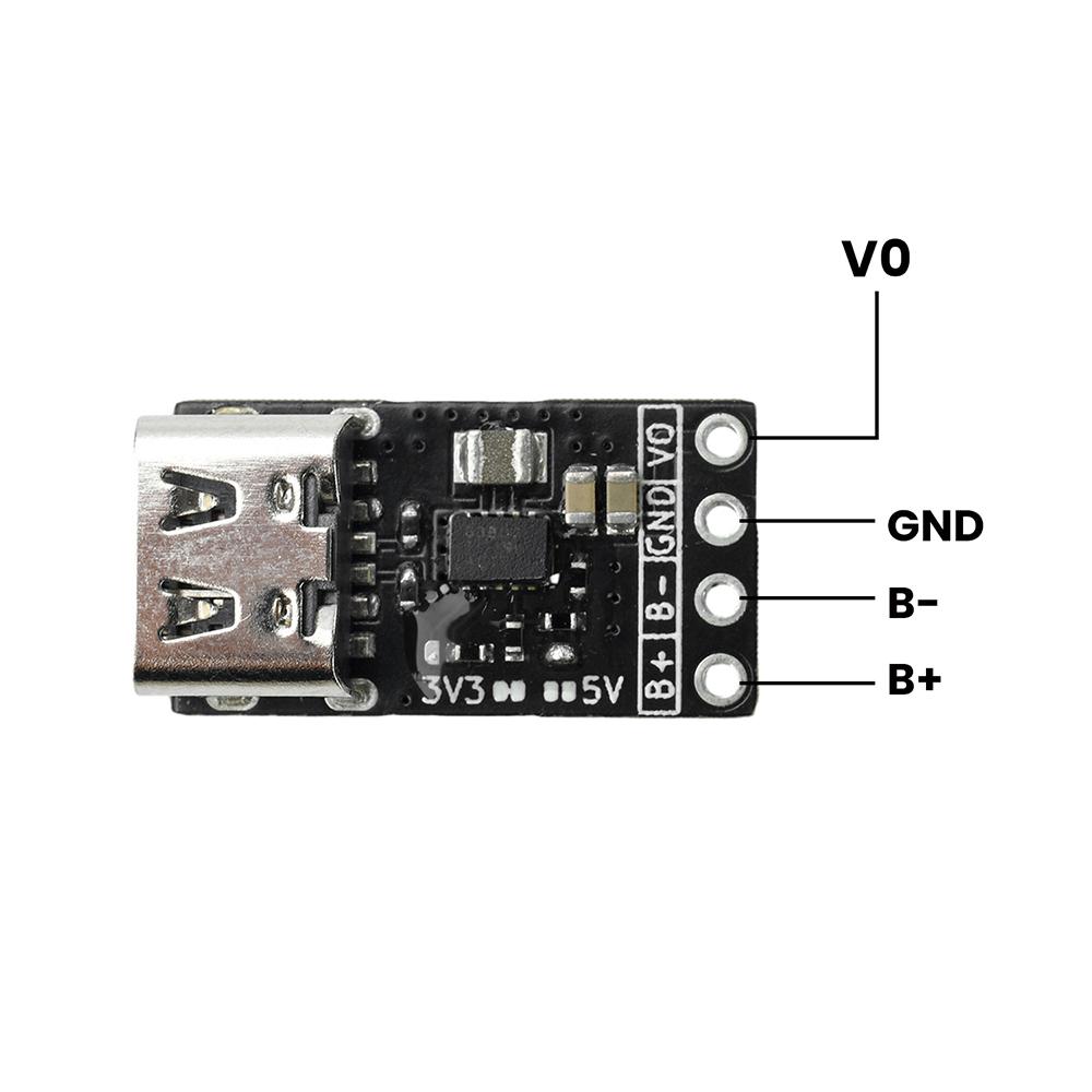 3.3V/5V Output Mini UPS Uninterrupted Power Supply Module with USB Type C Charging for STM32 ESP32 Devices