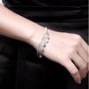 Silver Plated Tai Chi Tassel Bracelet Elegant Handmade Charm Jewelry for Women