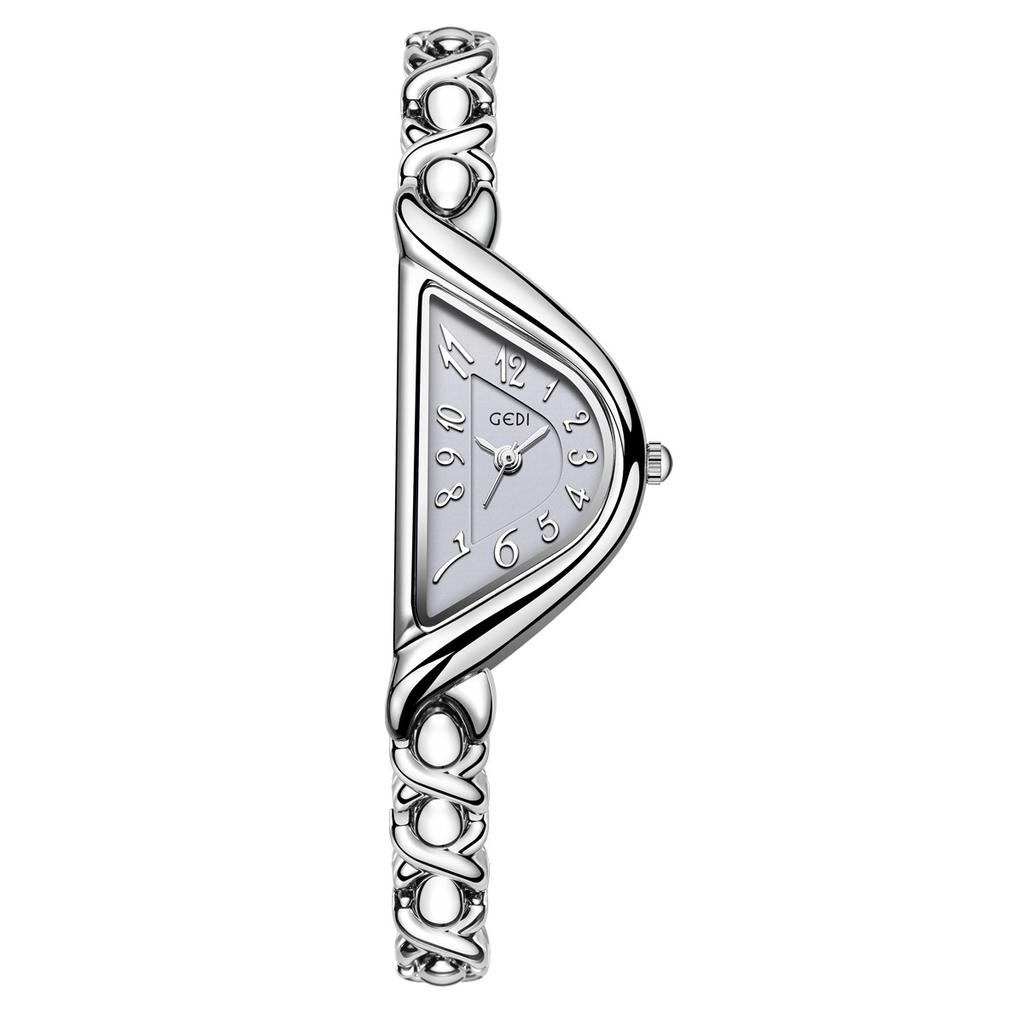 Mid-Century High-End Temperament Creative Alloy Quartz Watch Light Luxury Retro Niche High-Value Women'S Watch