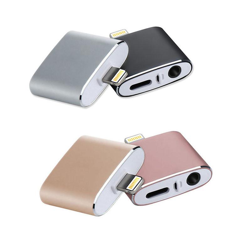 For X Iphone Xs Max 8 7 Plus 2 In1 To Audio Headphone Adapter Cable Charger