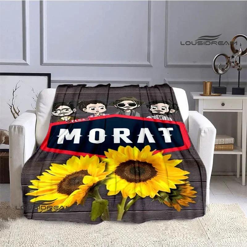 Morat Pop Band Printed Blankets Flange Warm Blanket Soft and Comfortable Blanket Picnic Blankets Bedding Birthday Gift