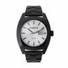 Copha XL Steel Men's Square Watch Calendar Water-Resistant Analog Quartz Silver Dial Black Steel Band Genuine Import