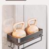 Universal No-Drill Shower Head Holder & Shelf for Bathroom Rods