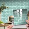 10Pcs PVC Tile Stickers 15*15cm Waterproof 3D Wall Sticker Marble Grain Self Adhesive Art Wall Decal