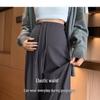 2024 Petite Maternity Pants: Spring/Autumn Wear, No Belly Support, Drawstring, Straight/Wide Leg, Long Pants