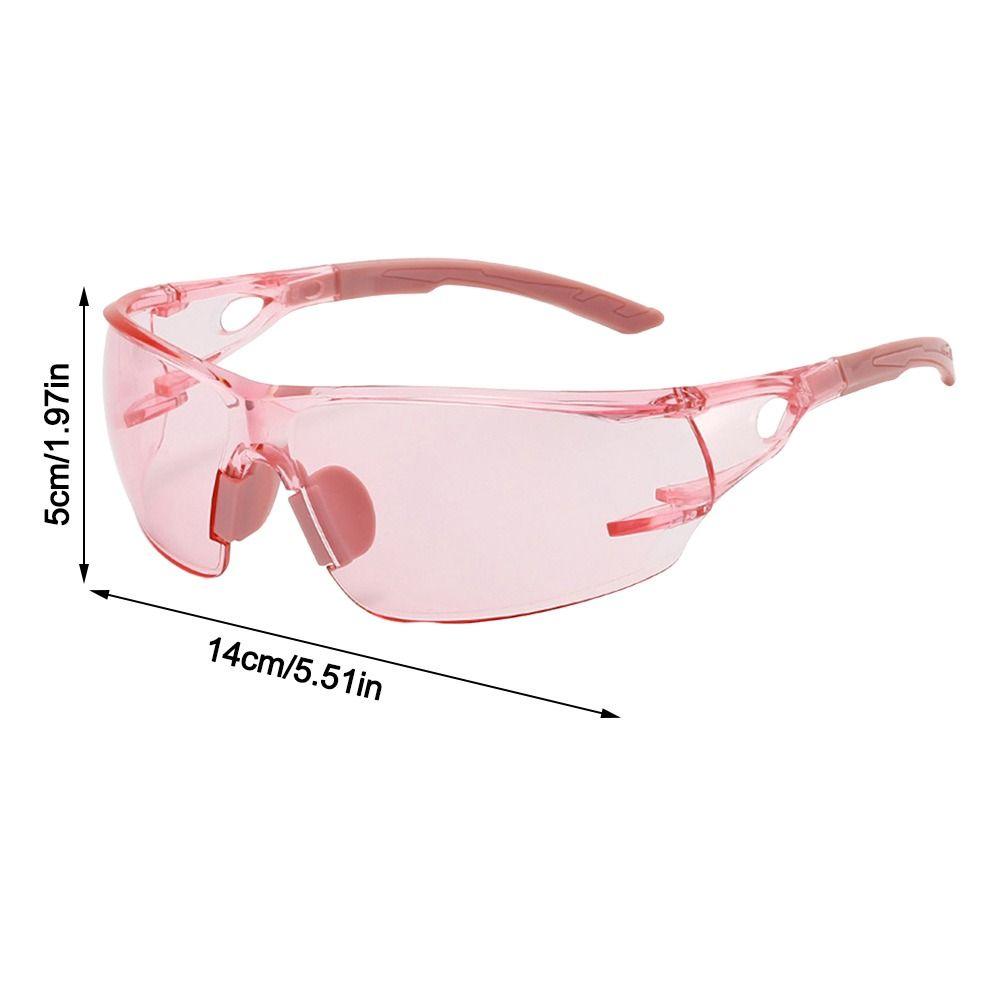Colorful Work Goggles Transparent Anti-Fog Goggles Simple Safety Glasses for Work/Lab/Cycling