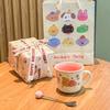 Cute and high-value birthday gift girls ceramic mug exquisite gift box girlfriends children practical souvenir