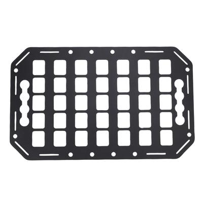 Truck Bed Molle Panel Rack 15x9.25x0.08in Aluminum Use with L Track Tool Cargo Storage Molle Panel for Cars SUVs Pickup