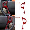 Red Carbon Fiber Steering Wheel Button Cover Trim For Honda Accord 13-17 Type A