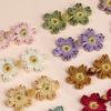 Flower Shape Fabric Cheongsam Button Traditional Chinese Knot Buttons for Dress Cloaks Coat Decorative Sewing Fasteners