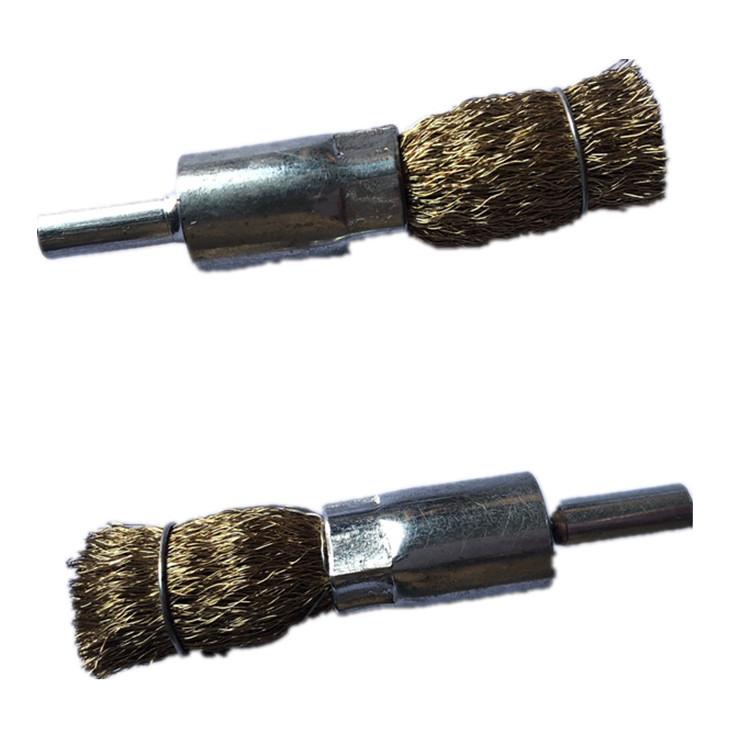 

5 Pcs 16mm Copper Plated Steel Wire Wheels Brushes Drill 6mm Shank Rotary Tools Engraver Grinder Polishing Metal Removal Brush 5 Pcs