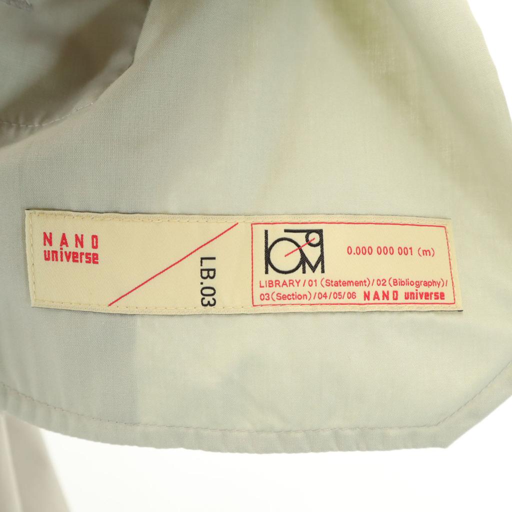 Nano Universe Smooth Cotton Easy Pants M Gurege Men's Used