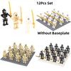 Lojo Ninja Scheletro Soldato Blocchi da Costruzione Plastica ABS Particelle Mini Figure da Costruzione