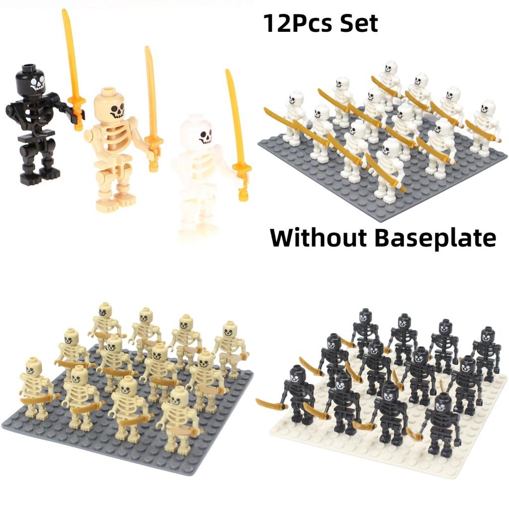 Lojo Ninja Scheletro Soldato Blocchi da Costruzione Plastica ABS Particelle Mini Figure da Costruzione