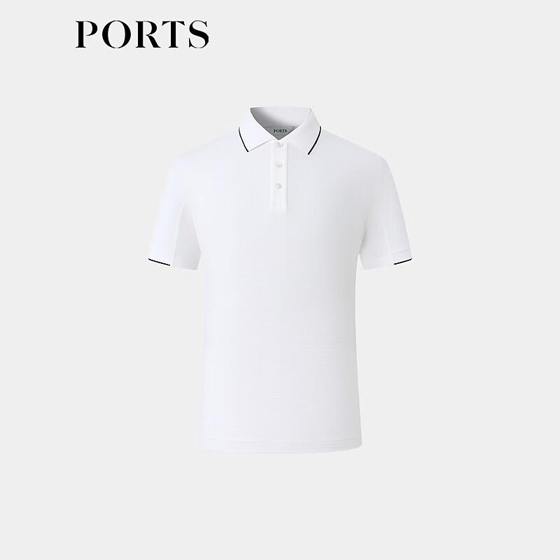

PORTS Men s Waffle Knit Contrast Collar Polo Shirt XL