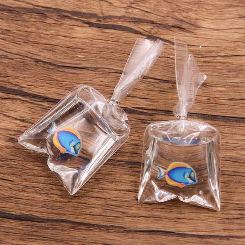 5Pcs 8 Color 24*53mm Transparent Resin Clownfish Charms In Water Jewelry Pendant Fish Bag Earrings Handmade DIY Material
