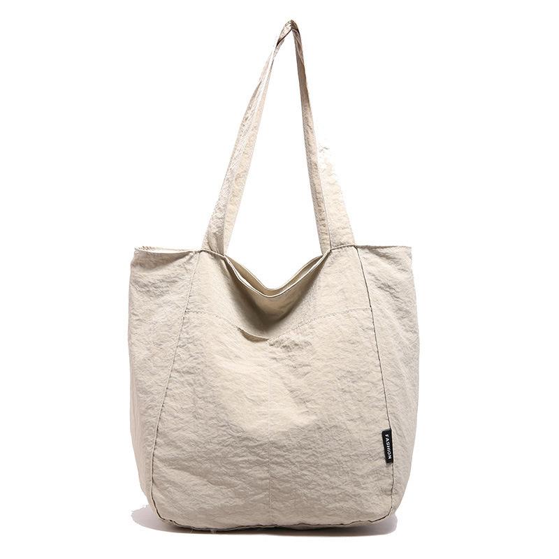 Japanese Aesthetic, Foreign Style, Personalized Leisure Shoulder Bag, Female Student Class Handbag, Niche Commuter Tote Big Bag