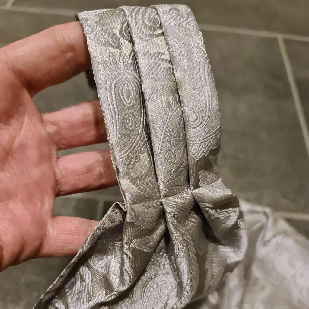 Ascot Tie for Men Gold Ring Novelty Paisley Ascot Tie Silk Cravat Hanky Cufflinks Set Dibangu