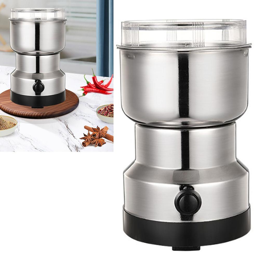 Electric Grain Grinder 400ML 150W 304 Stainless Steel 4 Blades Grain Mill Fine Powder Grinder Machine Standard