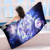 T-Tower Of Fantasy Cartoon Microfiber Blanket Quick Drying Beach Towels Oversized Printing Super Absorbent Pool Towel Blanket