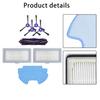 1 Set Roller And Side Brushes Mop Cloths For Samsung 2-in-1 PowerBot Robot VR05R503 Vacuum Cleaner Accessories Spare To Replace