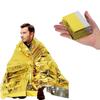 1pz Coperta di Sopravvivenza d'Emergenza da Esterno Oro-Argento Impermeabile Tenda di Primo Soccorso Termica Militare in Foglio 130X210Cm