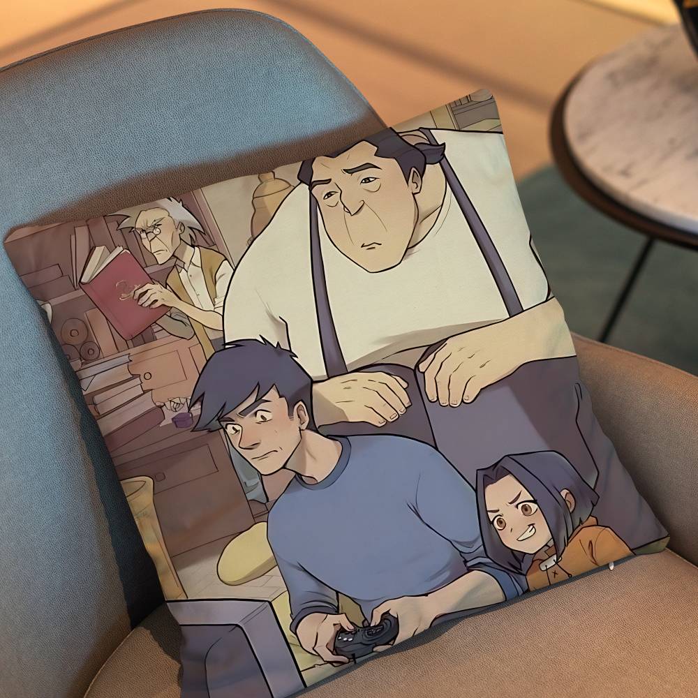 Cool Jade Jackie Chan Adventures Pillow Case Anti-Dustmite Pillowcase Invisible Zipper Silky Short Plush Sofa Cushion Cover