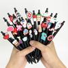 10Pcs Black Series Medical Pens, Quick-Dry Plastic Ballpoint Pens with Medium Tip, Suitable for Nurses and Healthcare Professionals, Retractable Closu