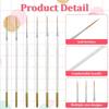 6 Pcs Fine Point Liner Cake Painting Brush Set Cake Brushes Fine Detail Paintbrushes for Cookie Decorating, Icing Pastry, Glitter, Watercolor,