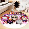 Halloween horror Printed Round Rug Carpet Chair Rug Area Rug Entryway Doormats,for Office Chair Living Room Bedroom Kitchen Room.
