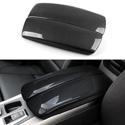 2 Stücke Carbon Fiber Auto Innere Center Armlehne Box Abdeckung Trim Für BMW X6 E71 2008-2014 ABS Zubehör