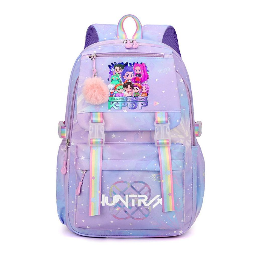 Animation Cartoon Peripheral Printing Korean Version Trend Burden Reduction Backpack Large Capacity Student Leisure Bag