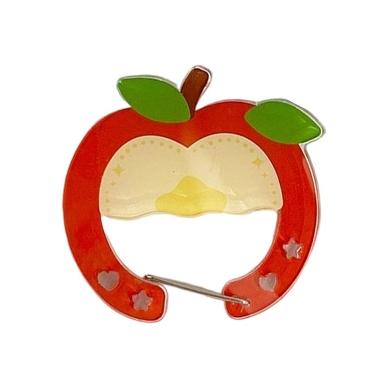 

Customizable Acrylic Bag Accessory With Hollow Out Pattern And Practical Mountain Clip Closure Keyring Accessory