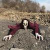 Halloween Horror Skull Crawler Floor Prop Scary Decor Haunted House Bar Party Prank Scene