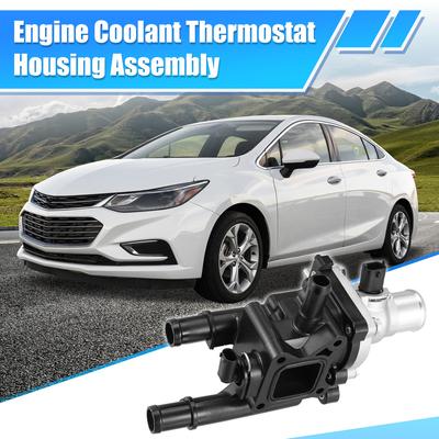 X Autohaux Auto Engine Coolant Thermostat Housing Assembly for Chevy Cruze Limited For Chevrolet Sonic Trax Car Accessories